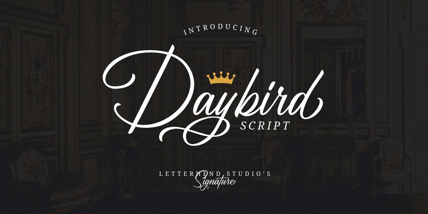 Schriftart Daybird Script